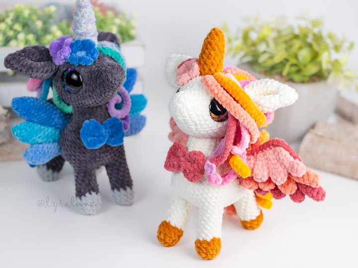 Solune the Unicorn • PDF Easy Amigurumi Pattern