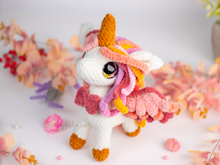 Solune the Unicorn • PDF Easy Amigurumi Pattern