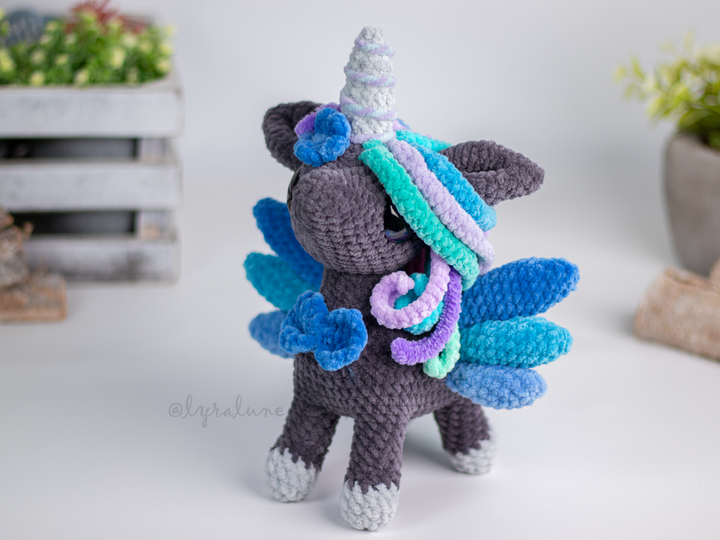 Solune the Unicorn • PDF Easy Amigurumi Pattern