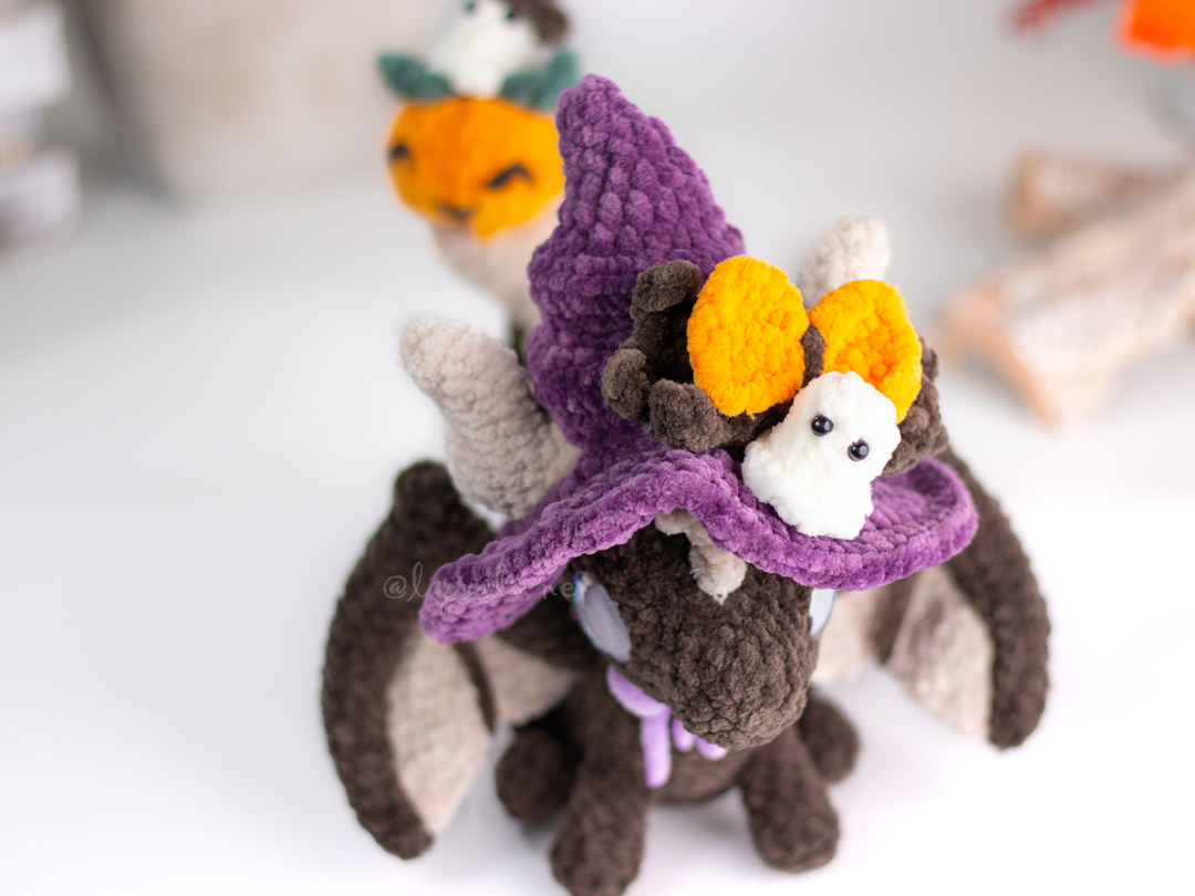 Witchy Dragon • PDF Easy Amigurumi Pattern