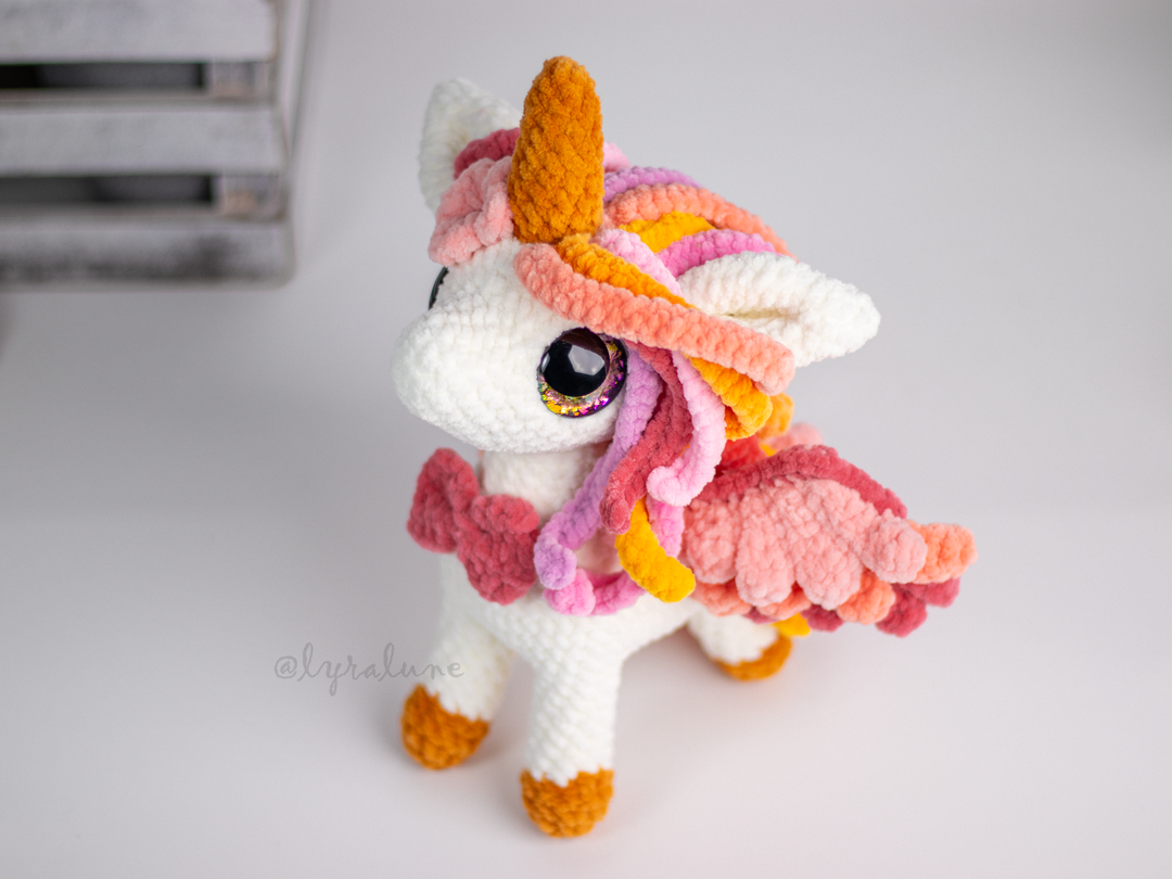 Solune the Unicorn • PDF Easy Amigurumi Pattern