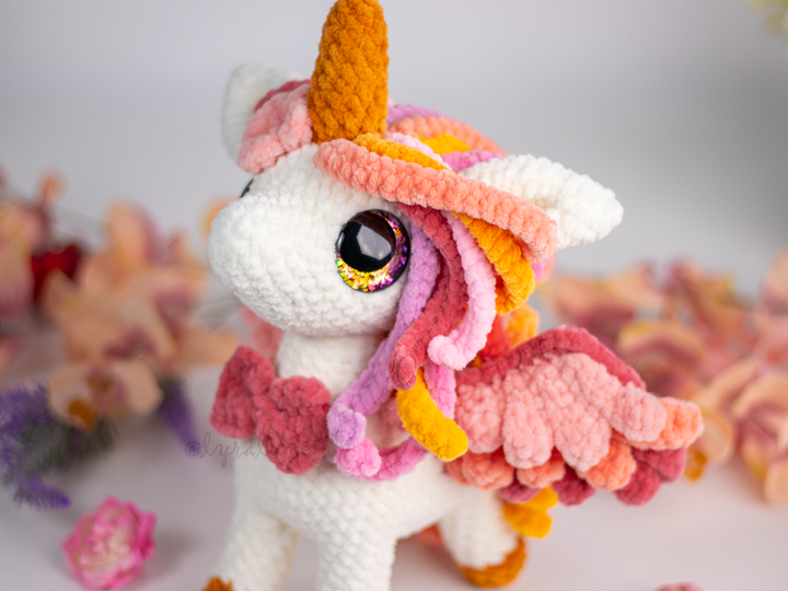 Solune the Unicorn • PDF Easy Amigurumi Pattern