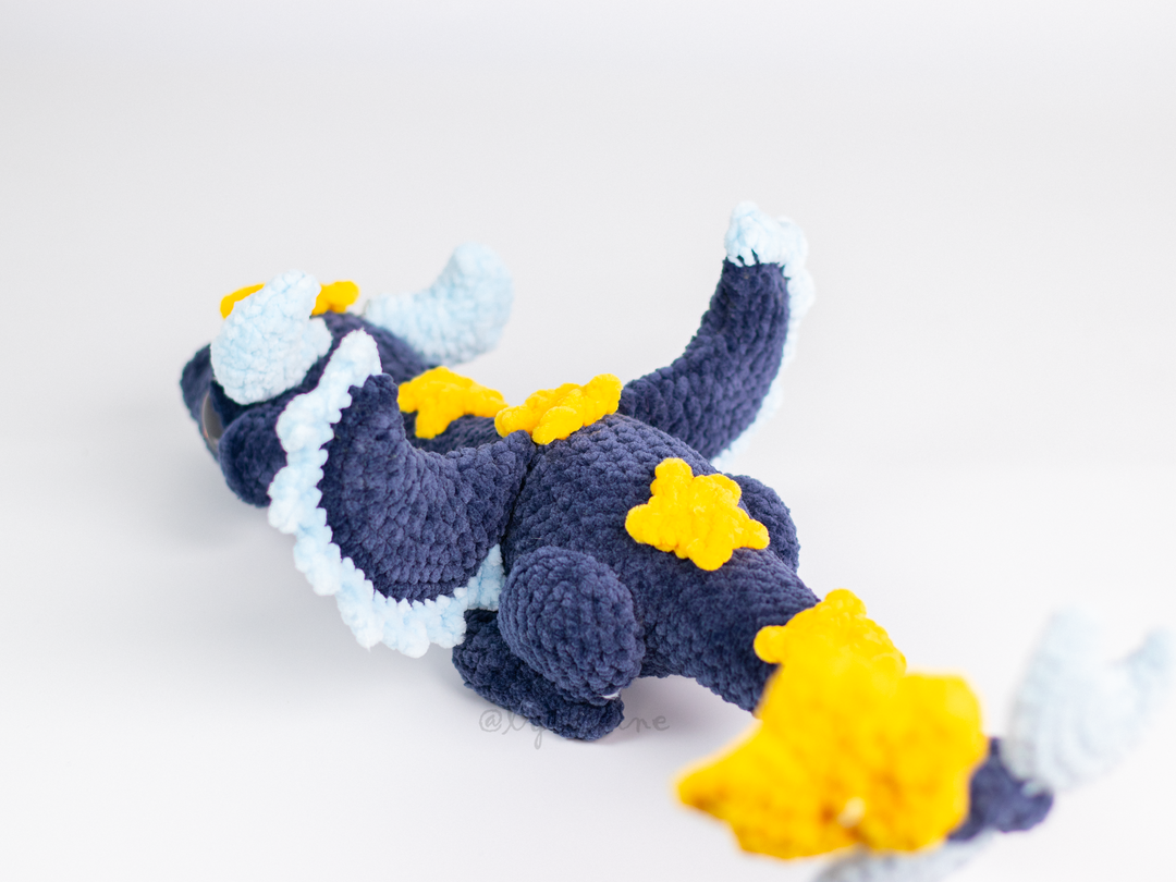 Noctis the Celestial Dragon • PDF Easy Amigurumi Pattern