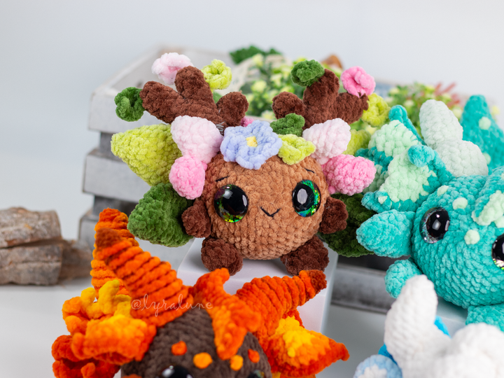 Elemental Dragons Bundle • PDF Easy Amigurumi Pattern