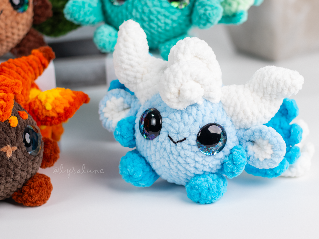 Elemental Dragons Bundle • PDF Easy Amigurumi Pattern