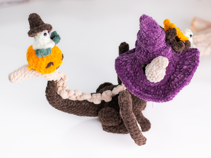 Witchy Dragon • PDF Easy Amigurumi Pattern