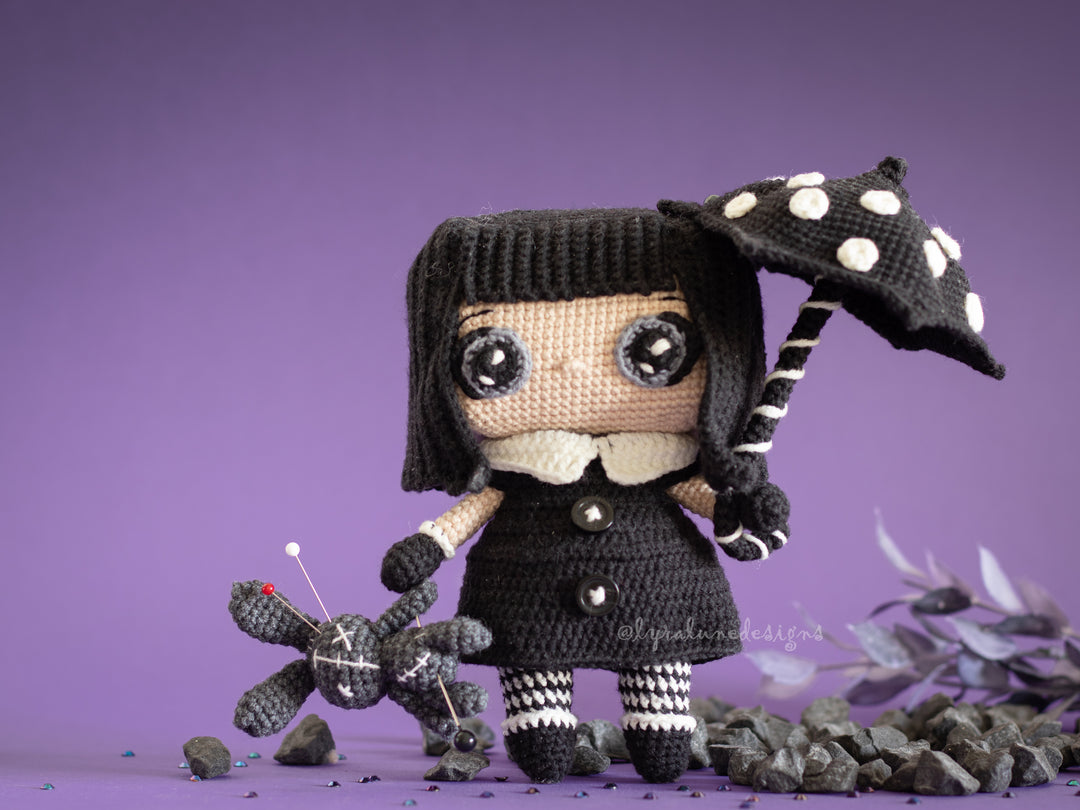 Luna the Gothic Doll • PDF Amigurumi Pattern