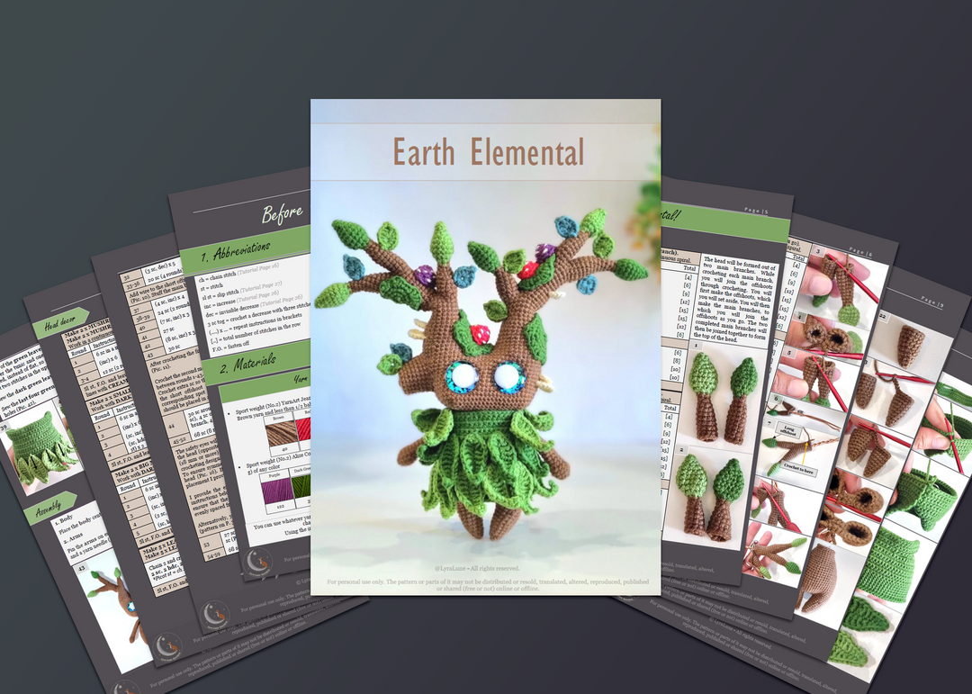 Earth Elemental • PDF Amigurumi Pattern