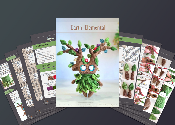 Earth Elemental • PDF Amigurumi Pattern