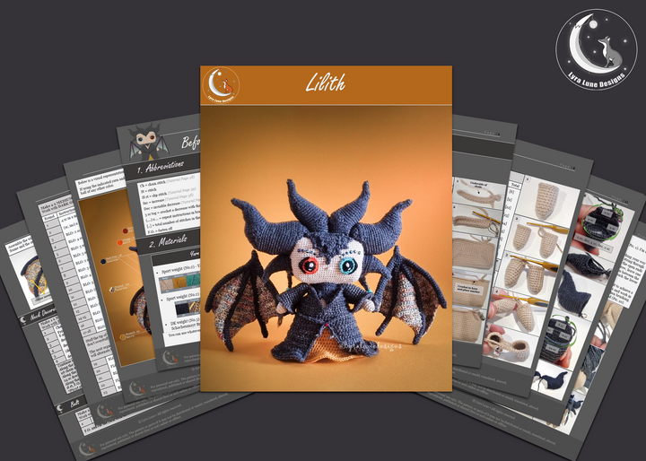Lilith the Demon • PDF Amigurumi Pattern