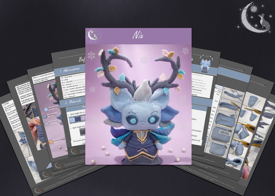 Nix the Winter Fae • PDF Amigurumi Pattern