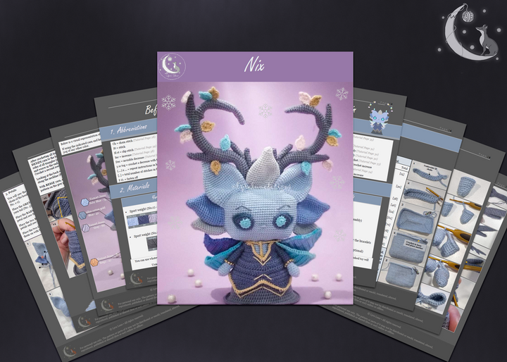 Nix the Winter Fae • PDF Amigurumi Pattern