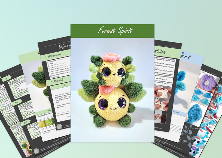 Forest Spirits • PDF Easy Low Sew Amigurumi Pattern