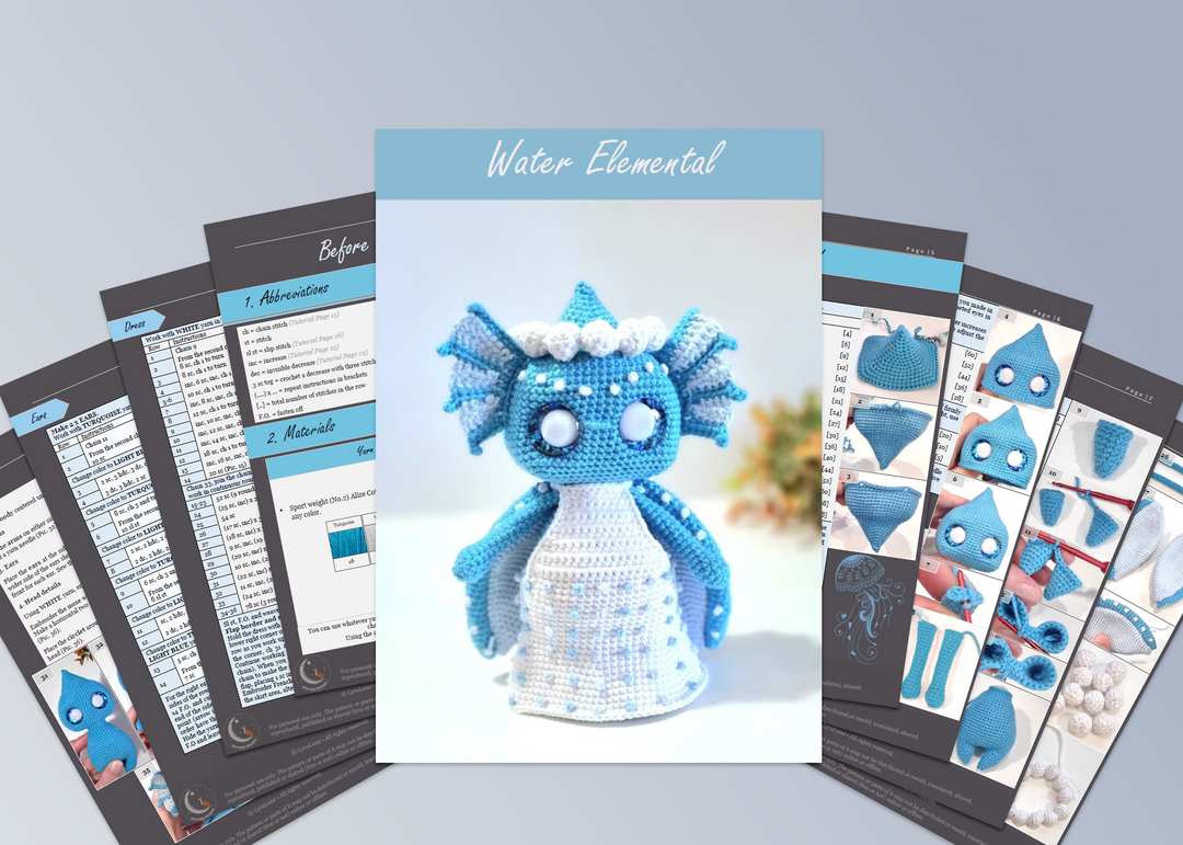 Water Elemental • PDF Amigurumi Pattern