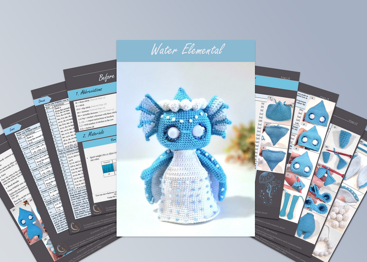 Water Elemental • PDF Amigurumi Pattern