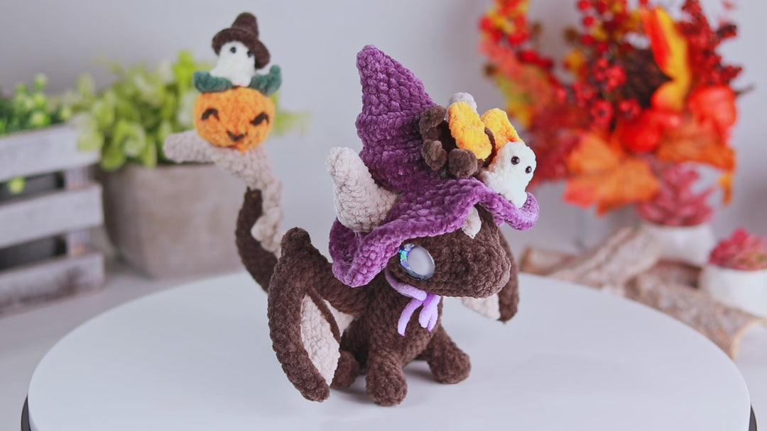 Witchy Dragon • PDF Easy Amigurumi Pattern