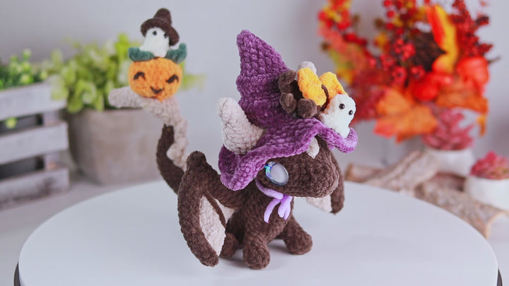 Witchy Dragon • PDF Easy Amigurumi Pattern