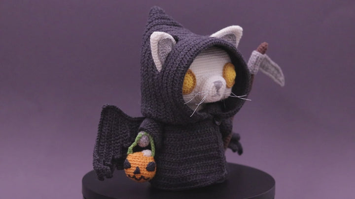 Grim Reaper Cat • PDF Amigurumi Pattern