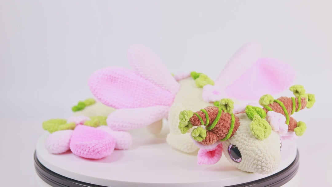 Nielle the Cherry Blossom Dragon • PDF Easy Amigurumi Pattern