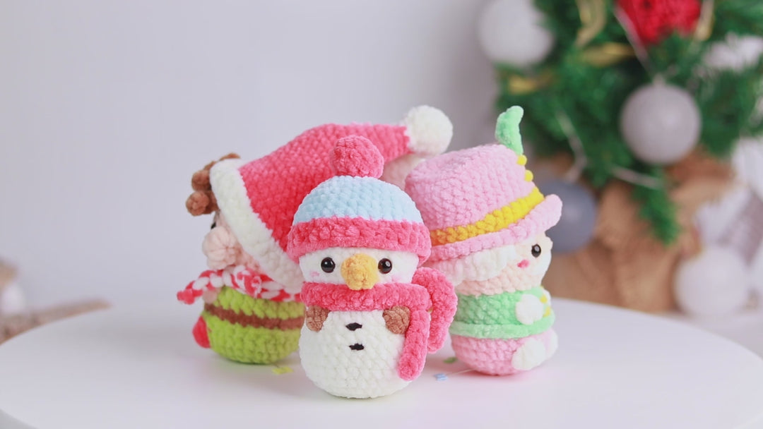Christmas Minis Bundle • PDF Easy Low Sew Amigurumi Pattern