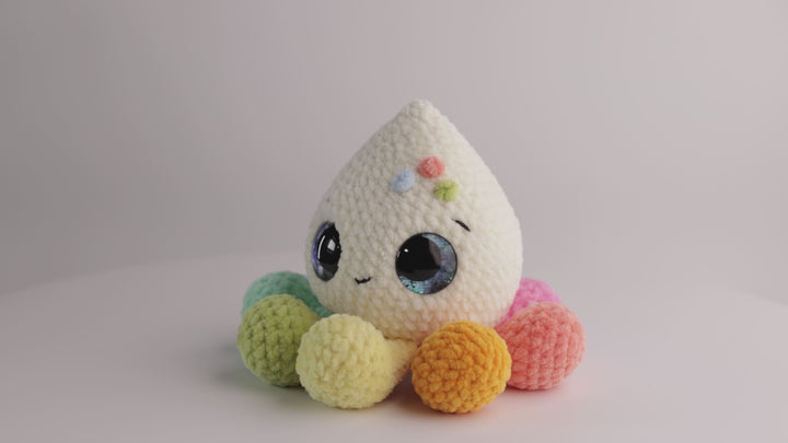 Opal the Raindrop Octopus • PDF Easy Amigurumi Pattern