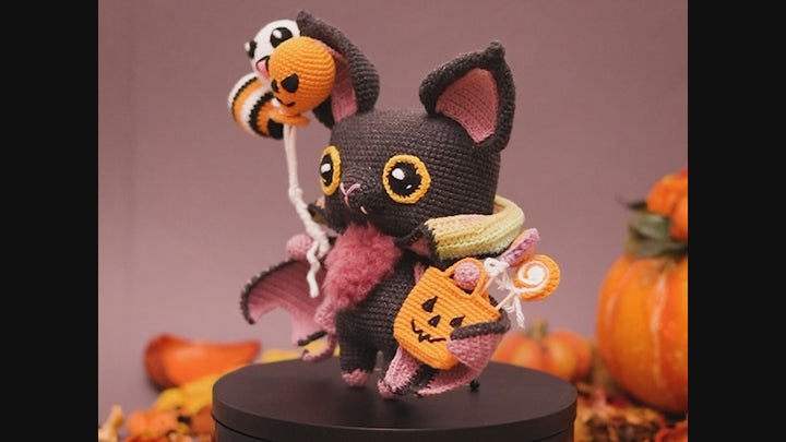 Shadow the Halloween Bat • PDF Amigurumi Pattern