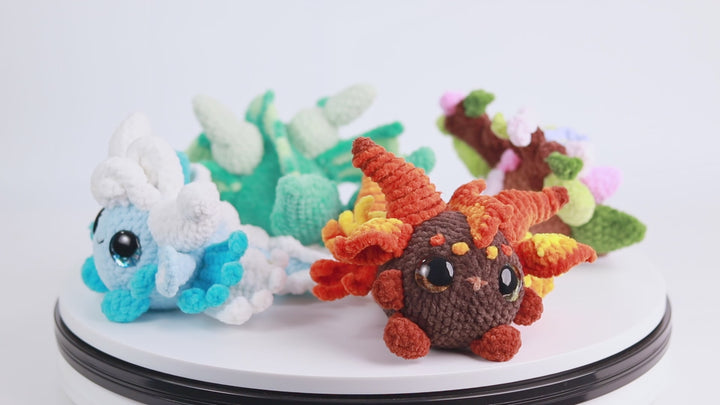 Elemental Dragons Bundle • PDF Easy Amigurumi Pattern