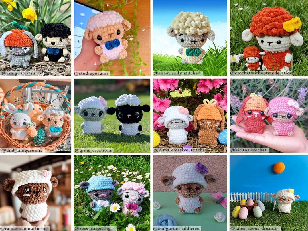 Farm Critters Bundle • PDF Easy No Sew Amigurumi Pattern