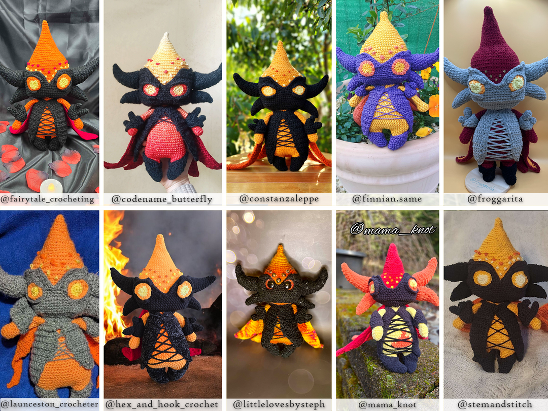 Fire Elemental • PDF Amigurumi Pattern