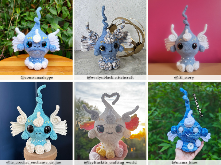 Baby Air Elemental • PDF Amigurumi Pattern