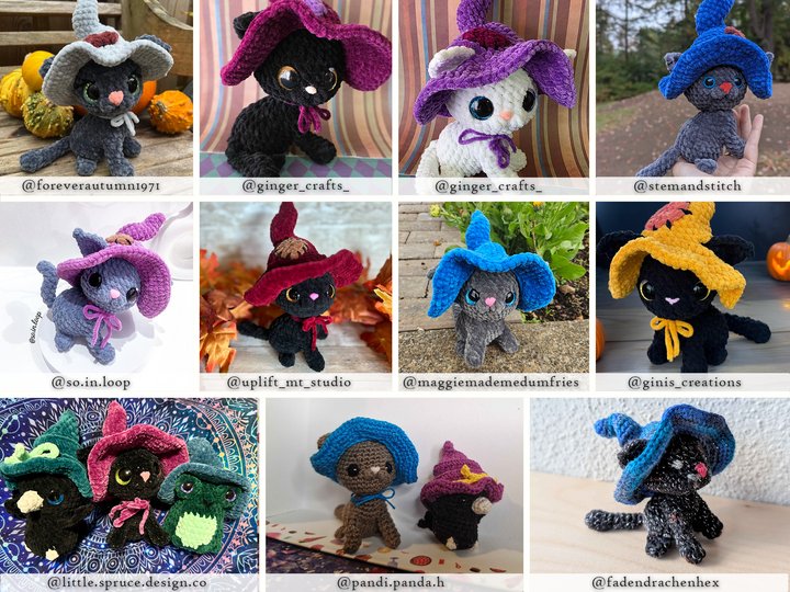 Witchling Familiars • PDF Easy Low Sew Amigurumi Pattern
