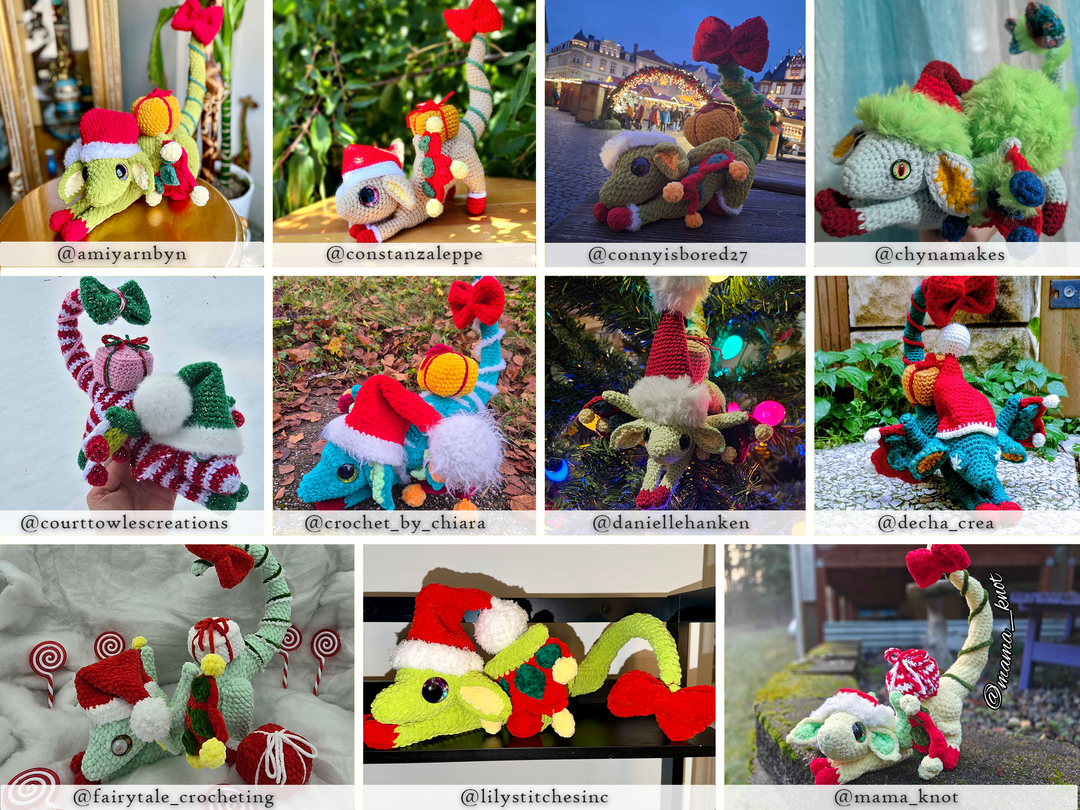 Elfish Dragon • PDF Easy Amigurumi Pattern