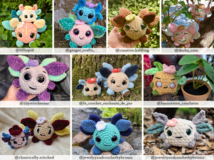 Forest Spirits • PDF Easy Low Sew Amigurumi Pattern