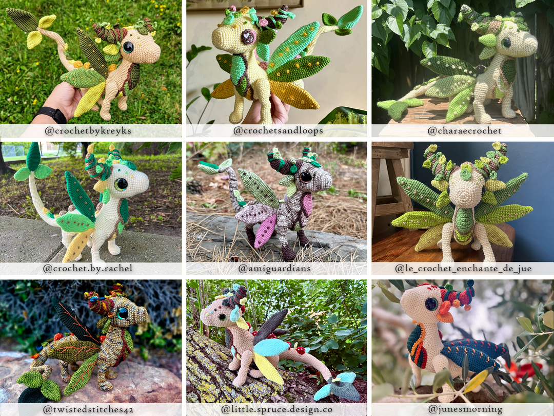 Rayna the Forest Dragon • PDF Amigurumi Pattern