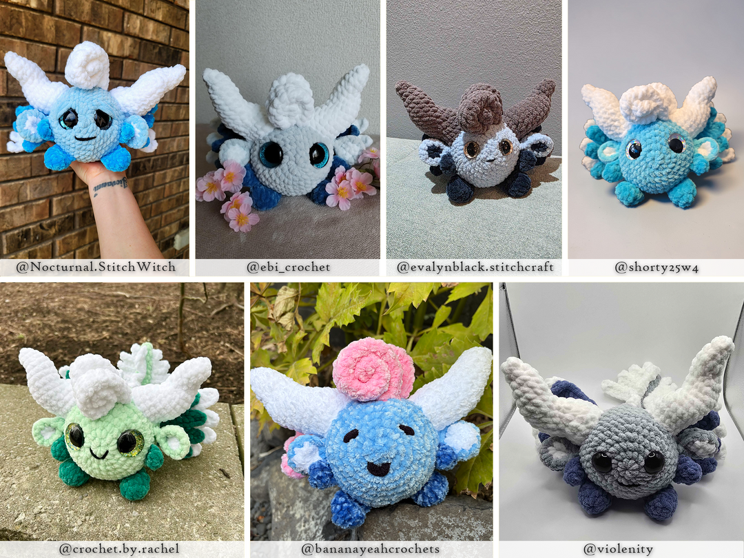 Elemental Dragons Bundle • PDF Easy Amigurumi Pattern