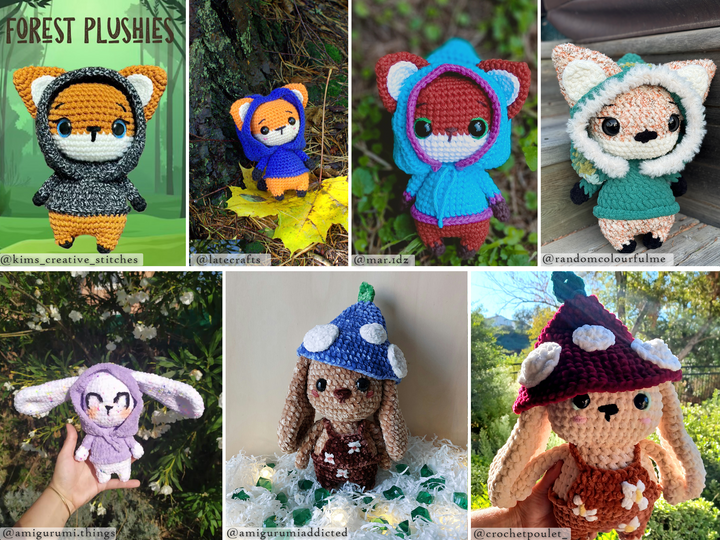 Fox in Hoodie • PDF Easy Amigurumi Pattern