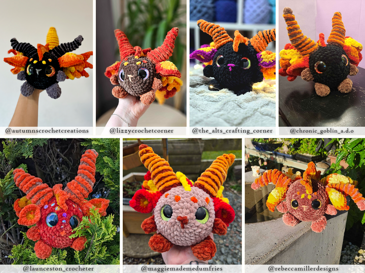 Elemental Dragons Bundle • PDF Easy Amigurumi Pattern