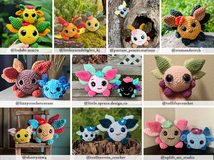 Forest Spirits • PDF Easy Low Sew Amigurumi Pattern