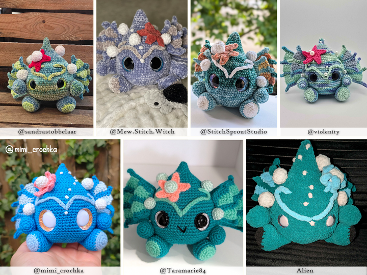 Baby Water Elemental • PDF Amigurumi Pattern
